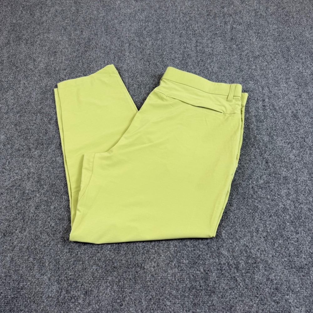 Fabletics Only-Go Pants Mens 36 Lime Green Athletic Golf Travel Trousers